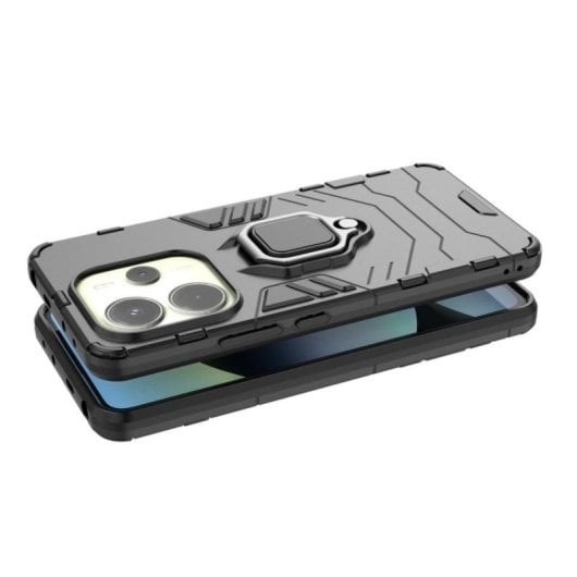 Funda para móvel Max Power Digital Magnética Anel Silicona TPU Antichoque Preto para Xiaomi Redmi Note 14 4G