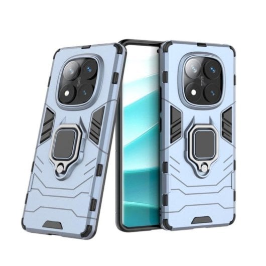 Funda para móvel Max Power Digital Magnética TPU Policarbonato Azul com Anel para Xiaomi Redmi Note 14 Pro 4G