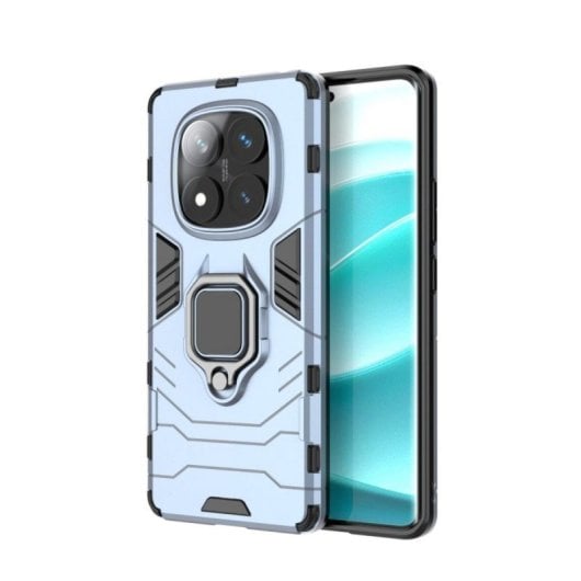 Funda para móvel Max Power Digital Magnética TPU Policarbonato Azul com Anel para Xiaomi Redmi Note 14 Pro 4G