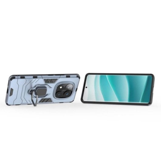 Funda para móvel Max Power Digital Magnética TPU Policarbonato Azul com Anel para Xiaomi Redmi Note 14 Pro 4G