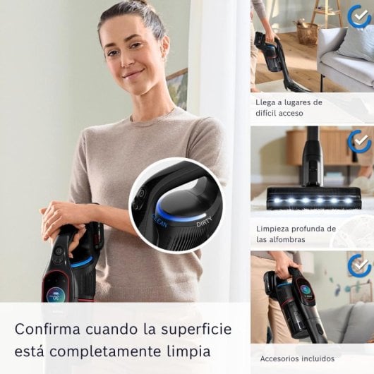 Aspiradora sin cable Bosch Unlimited 10 ProPower 70.000 rpm MicroClean 100 min LED