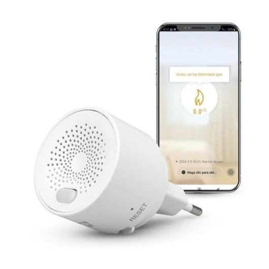 Rauch- und Gasmelder GARZA 401347C WLAN App Frühwarnung optisch akustisch Testtaste LED