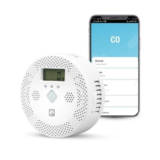 Rauch- und Gasmelder GARZA Smart WiFi Bluetooth Kabellos LED-Test Alarm App