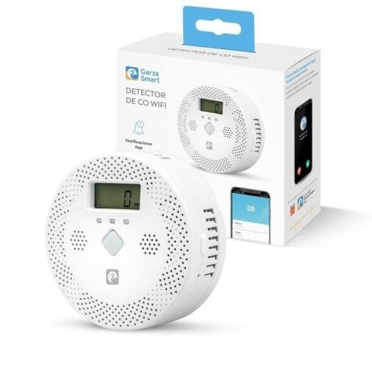 Rauch- und Gasmelder GARZA Smart WiFi Bluetooth Kabellos LED-Test Alarm App