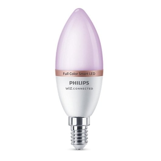 Lâmpada Inteligente Philips Vela C37 E14 4.9 W regulável WiZ luz branca a fria