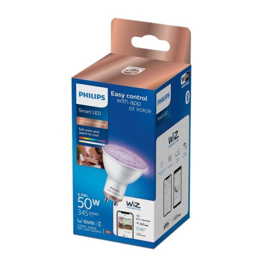 Smart Bulb Philips GU10 PAR16 Wi-Fi Bluetooth 4.7W 345lm weiß dimmbar