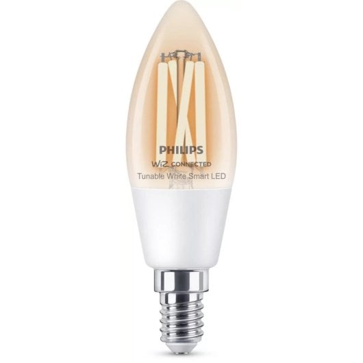 Lâmpada Inteligente Philips C35 E14 Filamento Transparente LED 4,9W Regulável