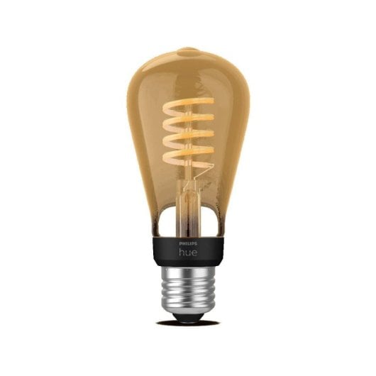 Lâmpada Inteligente Philips Hue ST64 E27 LED Filamento Espiral 7W 550lm Bluetooth Zigbee