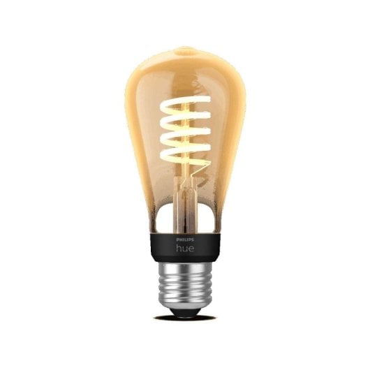 Lâmpada Inteligente Philips Hue ST64 E27 LED Filamento Espiral 7W 550lm Bluetooth Zigbee