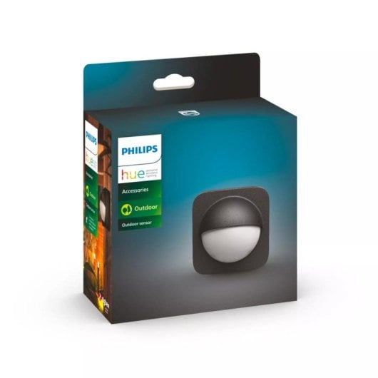 Sensor de movimiento Philips Hue Outdoor inalámbrico IP54 para exterior negro