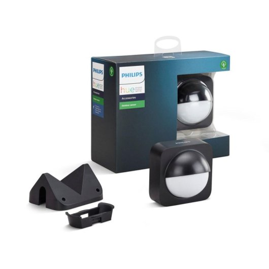 Sensor de movimiento Philips Hue Outdoor inalámbrico IP54 para exterior negro