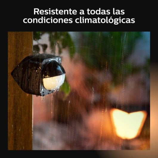 Sensor de movimiento Philips Hue Outdoor inalámbrico IP54 para exterior negro