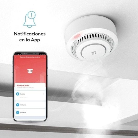 Détecteur de fumée et de gaz GARZA Smart WiFi Bluetooth Sans fil Alerte sonore et lumineuse Appli
