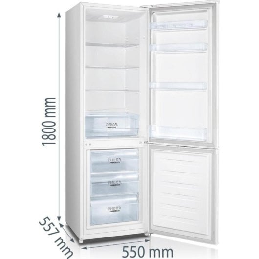 Réfrigérateur combiné Gorenje RK4182PW4 Defrost 180 cm 269 L E Blanc