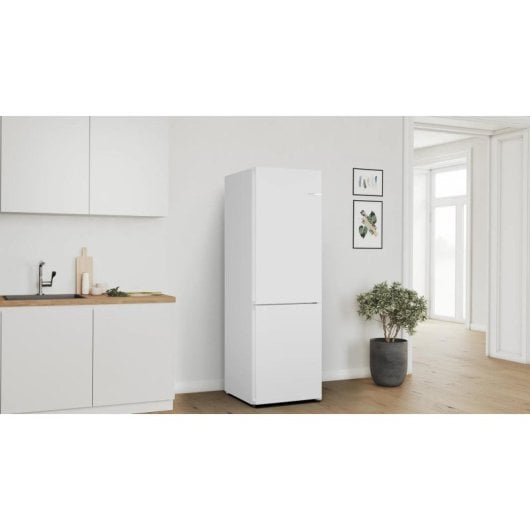 Réfrigérateur combiné Bosch KGN362WDF No Frost 186 cm 321 L D Blanc Zone Fraîche
