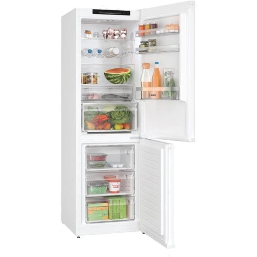 Réfrigérateur combiné Bosch KGN362WDF No Frost 186 cm 321 L D Blanc Zone Fraîche