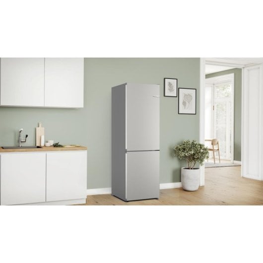 Réfrigérateur Combiné Bosch KGN362IDF No Frost 186 cm 321 L D Inox
