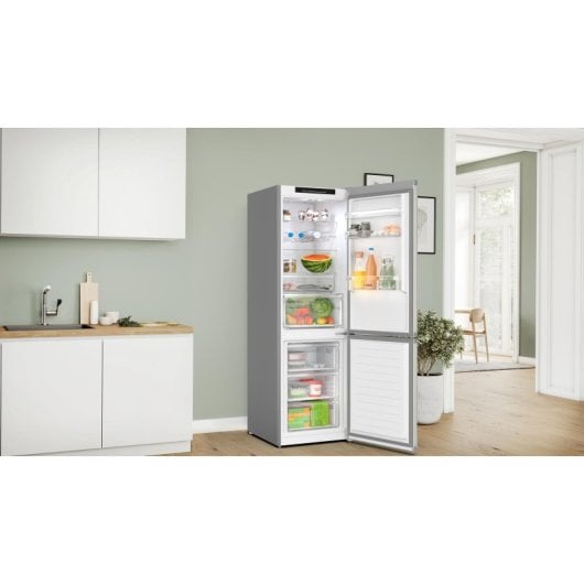 Réfrigérateur Combiné Bosch KGN362IDF No Frost 186 cm 321 L D Inox