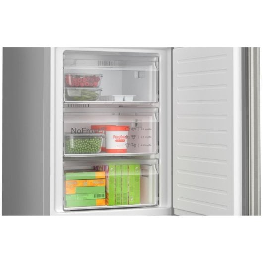 Réfrigérateur Combiné Bosch KGN362IDF No Frost 186 cm 321 L D Inox