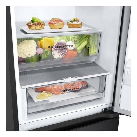 Réfrigérateur combiné LG GBV3200DEP No Frost 203 cm 387 L D Noir