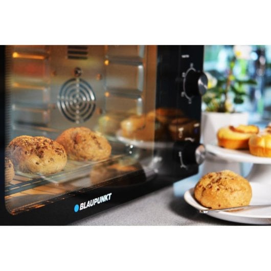 Four électrique Blaupunkt EOM601 45 L Noir Inox rotissoire convection