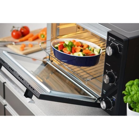Four électrique Blaupunkt EOM601 45 L Noir Inox rotissoire convection