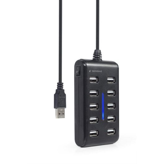 Hub Gembird 10 Ports USB 2.0 UHB-U2P10P-01 Schalter LED Schutz
