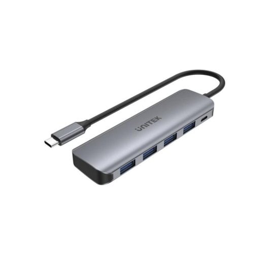 Hub UNITEK 5 porte USB 3.2 Gen 1 5000 Mbit/s P5+ in alluminio con Power Delivery 10 W