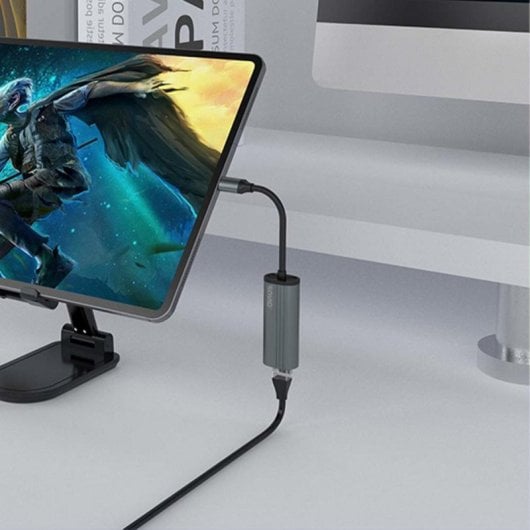 Adaptador Savio AK-56 USB-C 3.1 Gen 1 para RJ-45 Ethernet Gigabit