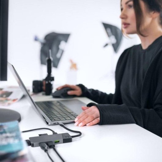 Hub Green Cell 7 Ports 5000 Mbit/s HUBGC01 Power Delivery 85W SD-Leser 4K HDMI