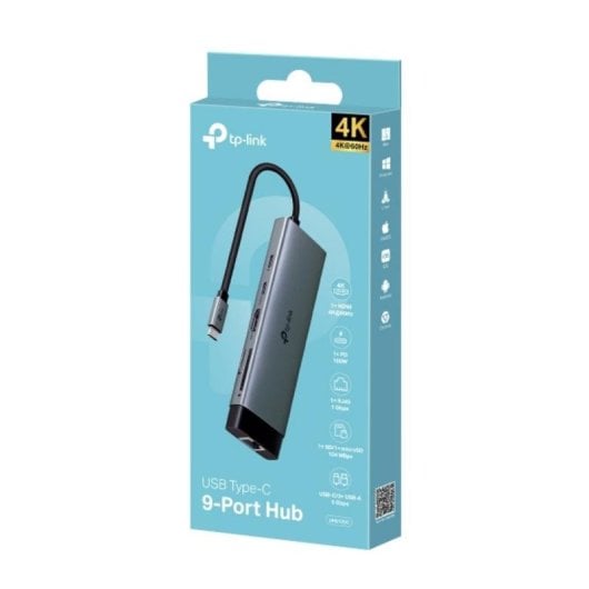 Hub TP-Link 9 porte 5000 Mbit/s UH9120C USB-C HDMI SD RJ-45