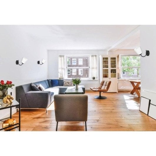 Wandleuchte Activejet AJE-ALMA 1P Schwarz Kegelform Metall E27 IP20