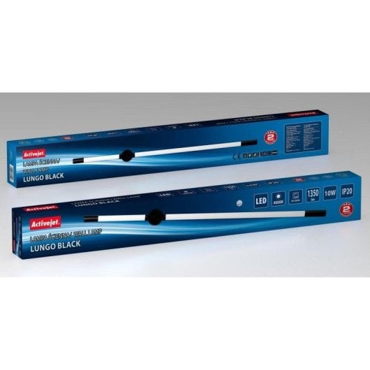 Applique Activejet AJE-LUNGO Black 288 LED 4000K Noir IP20 10W