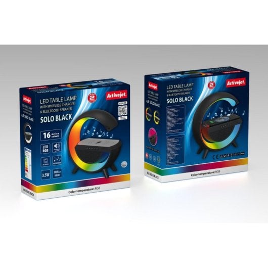 Lampada LED Activejet AJE-SOLO RGB Musica Wireless Batteria 2400mAh IP20