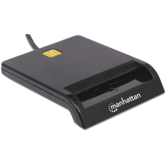 Lettore smart card Manhattan USB 2.0 nero cavo 1,05 m indicatori LED