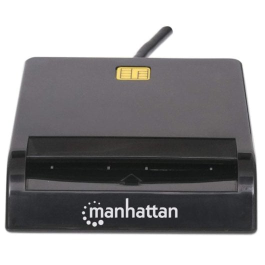 Lettore smart card Manhattan USB 2.0 nero cavo 1,05 m indicatori LED