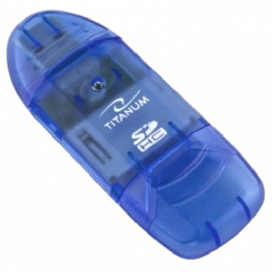 Lecteur de cartes Titanium TA101B USB 2.0 480Mbit/s multicartes Bleu