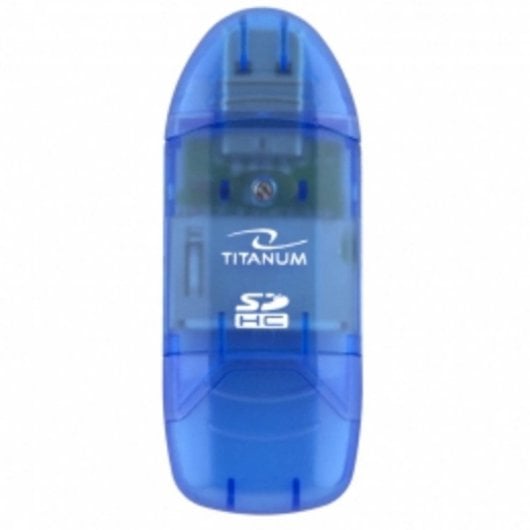Lecteur de cartes Titanium TA101B USB 2.0 480Mbit/s multicartes Bleu