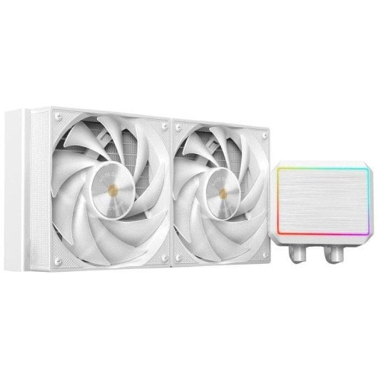 Refroidissement liquide tout-en-un Mars Gaming ML-PROII240, pompe TDP 450 W, 4e génération, 2 ventilateurs, blanc