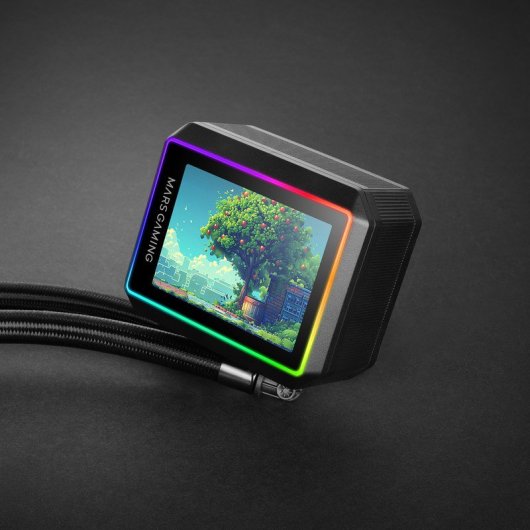 Mars Gaming Ml-visionii240 Refrigeración Líquida Aio 500w Tdp Bomba 4ª Gen 2x Ventiladores Negro