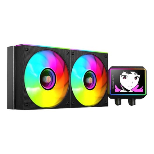 Refrigeración Líquida Mars Gaming ML-VISIONII240 240mm 2 Lüfter ARGB IPS