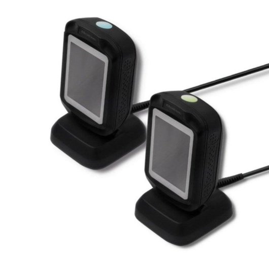 Lettore codici a barre Qoltec 50864 fisso 1D 2D LED USB 1,8 m ABS