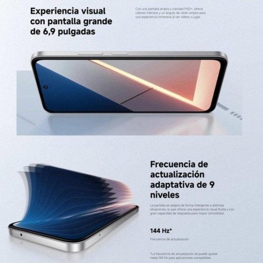 POCO M7 8GB 256GB 6.9" IPS FHD+ 144Hz 4G Dual SIM NFC Batteria 7000mAh 33W IP64 HyperOS 2 Argento
