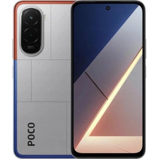 POCO M7 8GB 256GB 6.9" IPS FHD+ 144Hz 4G Dual SIM NFC Batteria 7000mAh 33W IP64 HyperOS 2 Argento