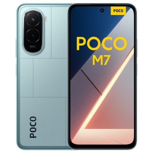 POCO M7 6GB 128GB 6.9" FHD+ 144Hz 4G Dual SIM NFC Cámara 50MP Batería 7000mAh 33W IP64 Azul