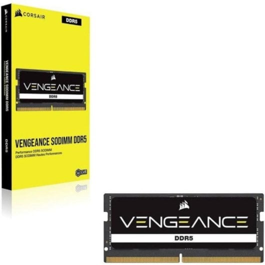 Memoria RAM Corsair Vengeance CMSX16GX5M1A5200C44 16GB 1x16GB DDR5 5200MHz CL44 SO-DIMM Intel XMP
