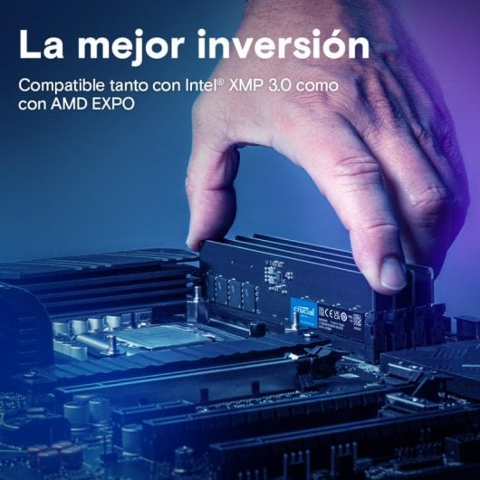 Memoria RAM Crucial CT64G56C46U5 64GB 1x64GB DDR5 5600MHz CL46 DIMM Unbuffered ECC