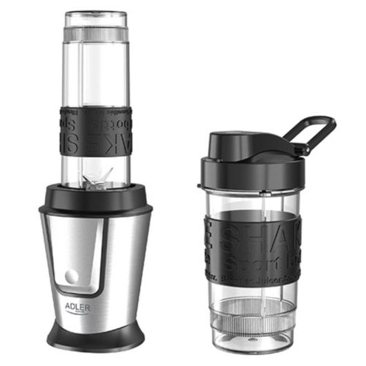 Licuadora Adler AD 4081 800W Inox Preto 0,57L Picahielos Garrafas Desportivas