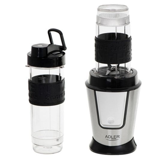 Licuadora Adler AD 4081 800W Inox Preto 0,57L Picahielos Garrafas Desportivas