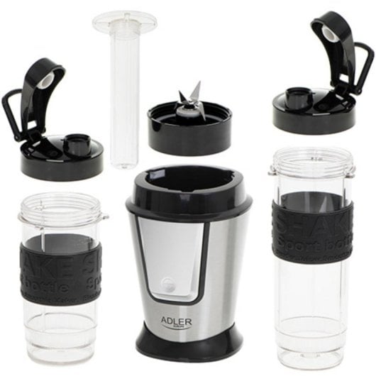 Licuadora Adler AD 4081 800W Inox Preto 0,57L Picahielos Garrafas Desportivas